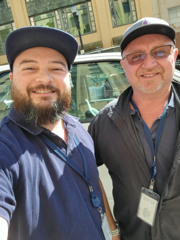 A selfie with CM Bushnell and Inspector Ken Ketter 