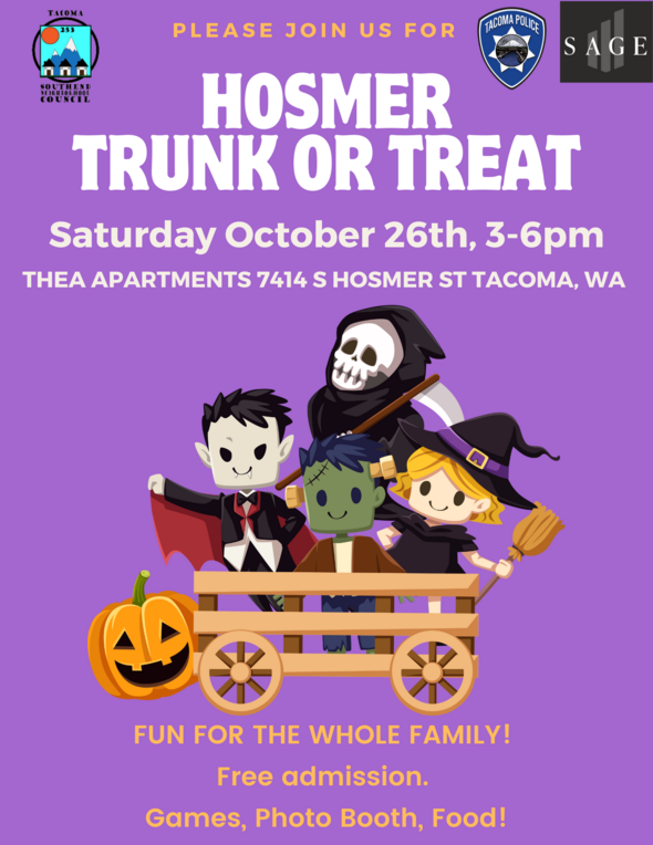 Hosmer Trunk or Treat flyer