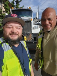 CM Bushnell and Public Works Equipment Operator Ray Peahi