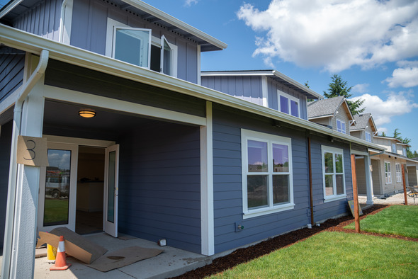 Habitat for Humanity homes under construction in South Tacoma 