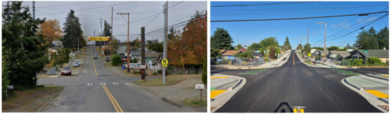 E 64th ST Phase 2 before after