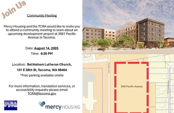 Community meeting invitation graphic 