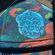 If it hits the ground it hits the sound mural