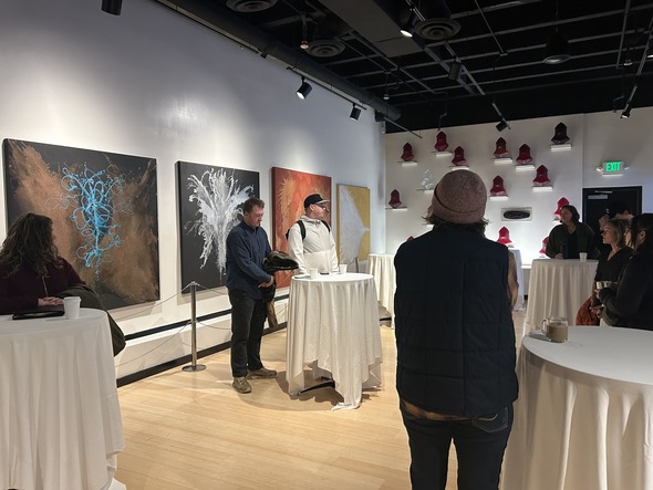 I joined the downtown Tacoma Partnership for their meeting at the Murano Hotel Gallery. 