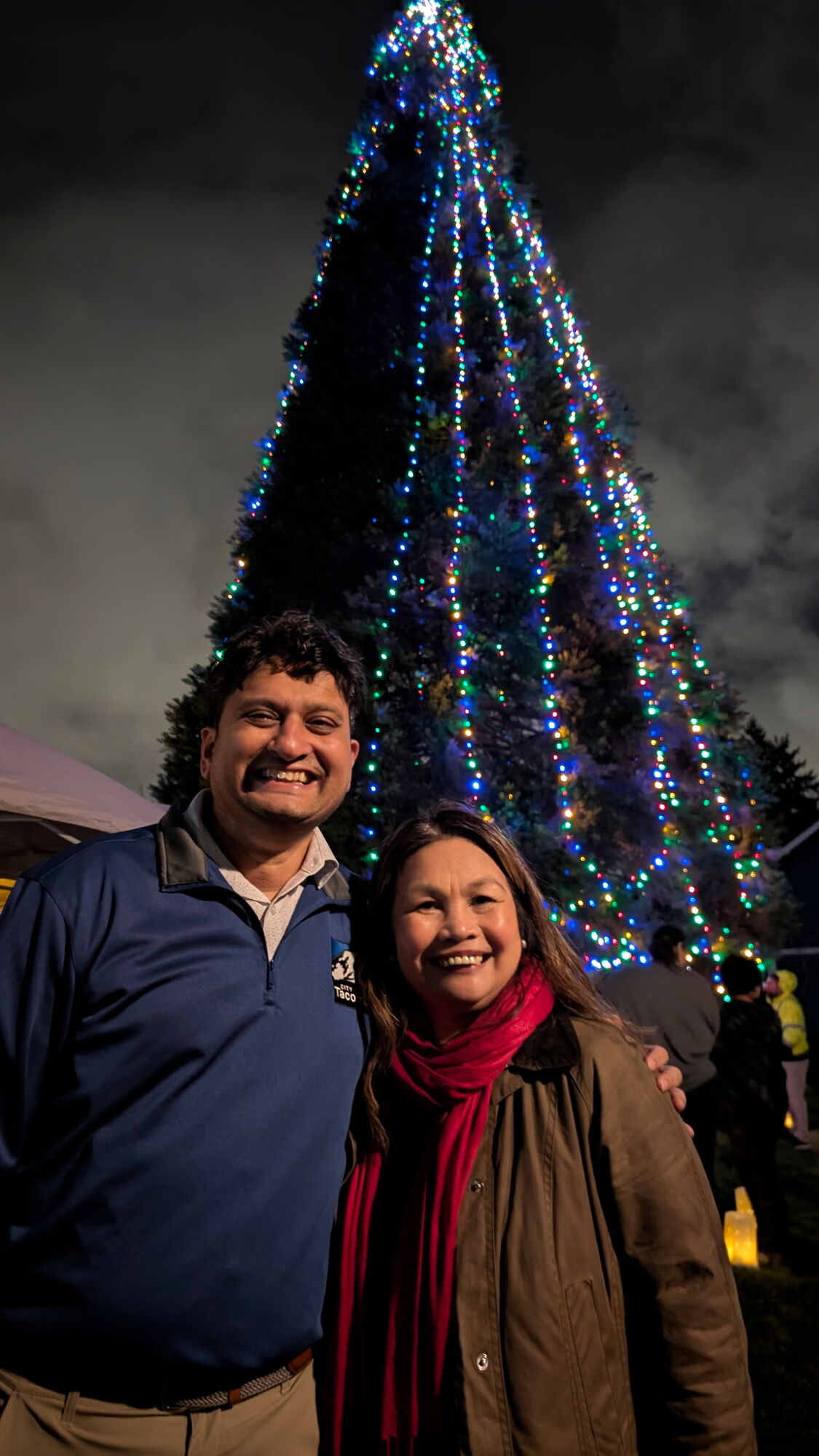 Salishan tree lighting ceremony and caught up with Salishan’s General Manager, Janette Simon