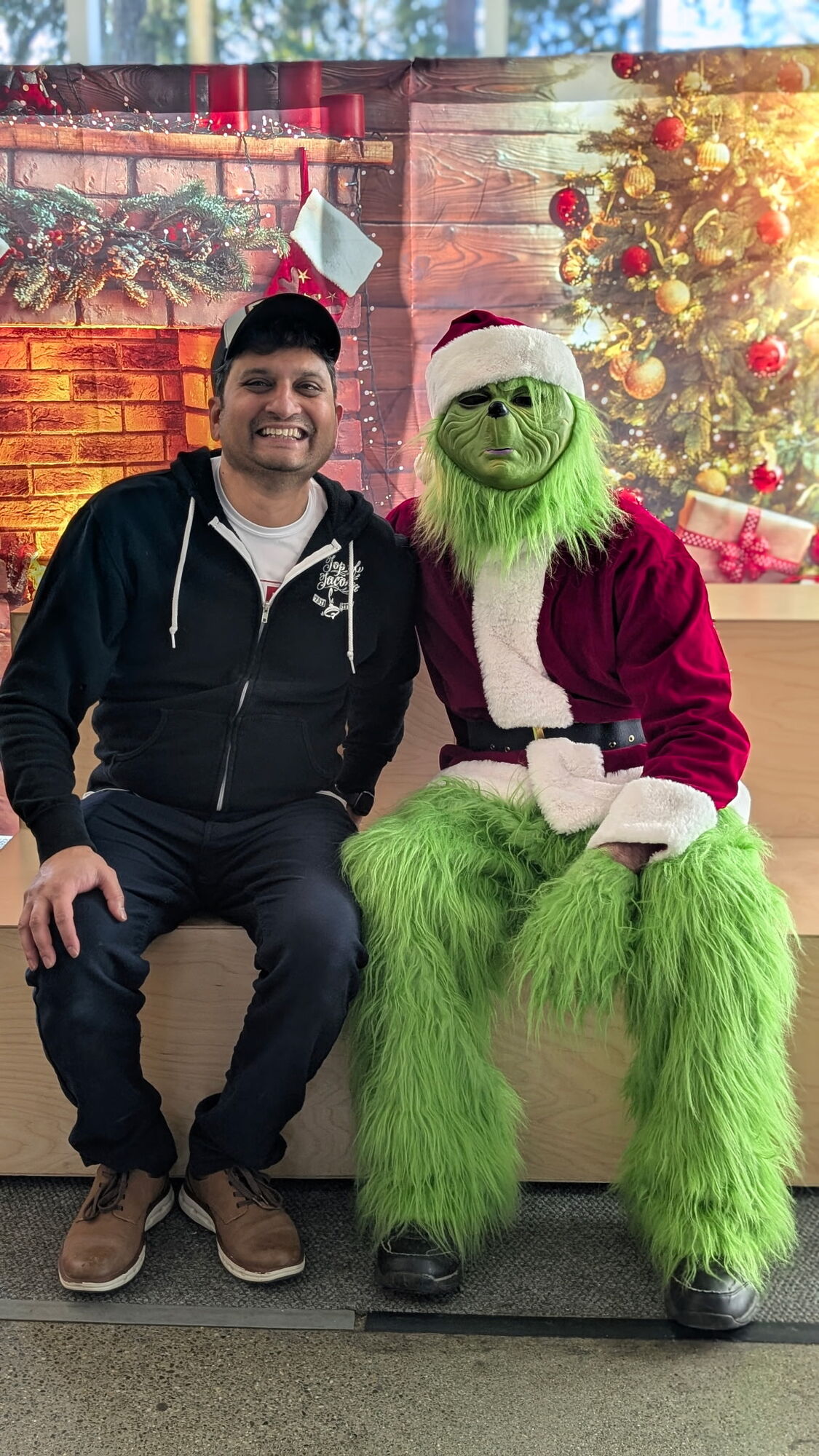 I met the grinch at the Eastside Community Center.