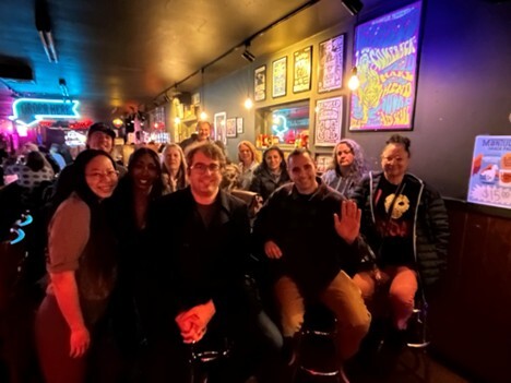 Office Hour at Top of Tacoma featuring a group of residents & Miss Pierce County