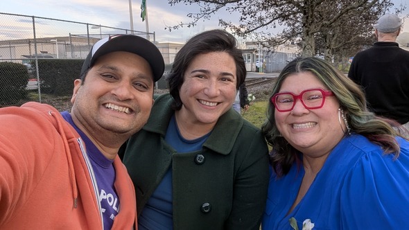 CM Sadalge, Congresswoman Randall, and CM Diaz 