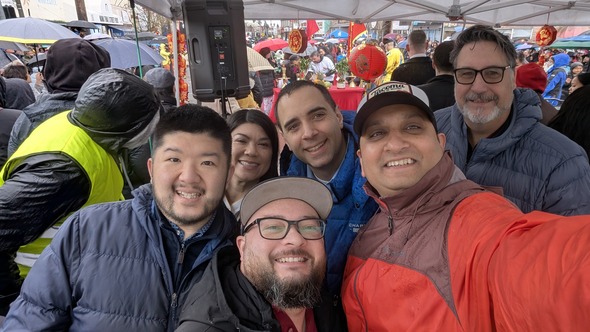 CM Sadalge with other elected officials at the Lincoln district Lunar New Year celebration 