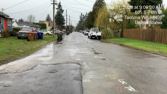 StOps Residential Pave S 74th Before