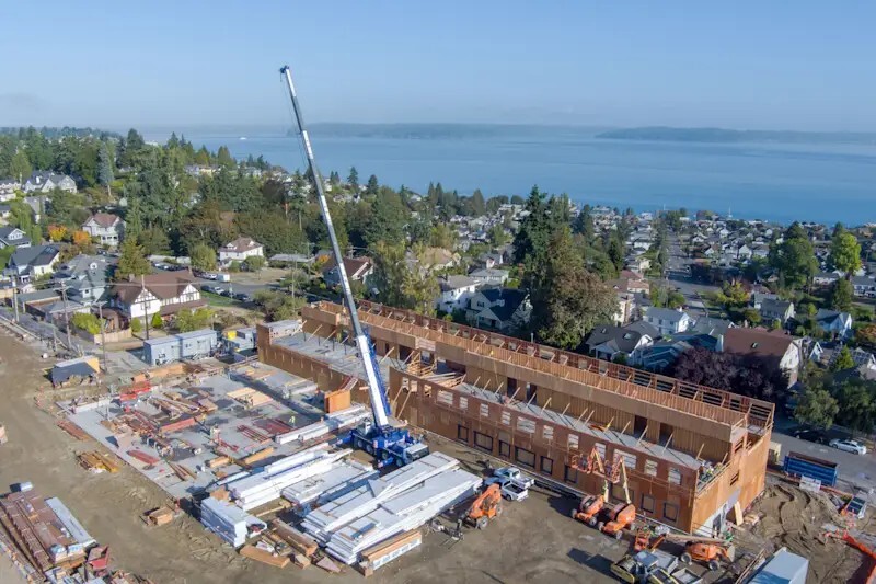Lowell Elementary construction photo 