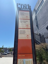 Prairie Line Trail wayfinding sign