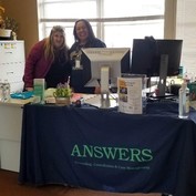 ANSWER Counseling staff at office desk.