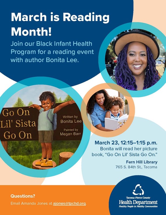 Black Infant Health Program reading event with author Bonita Lee.