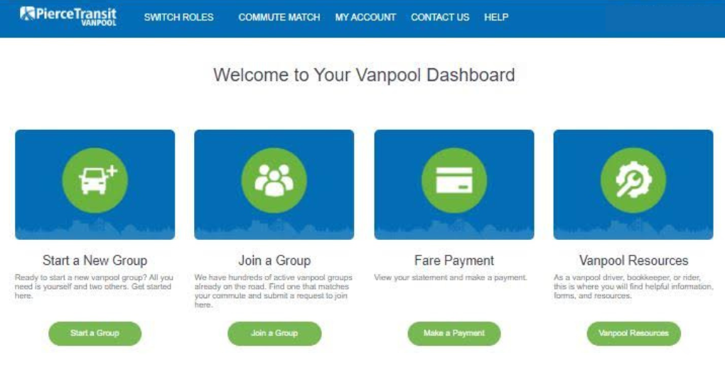 Vanpool Dashboard