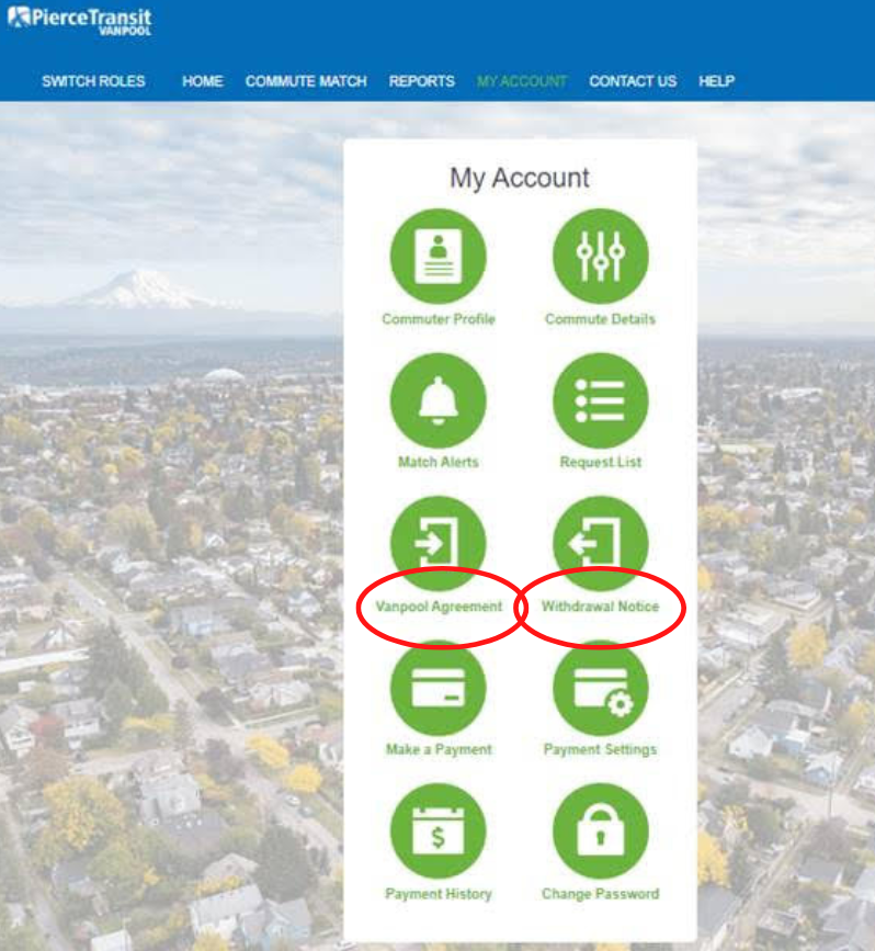 My Account - new forms