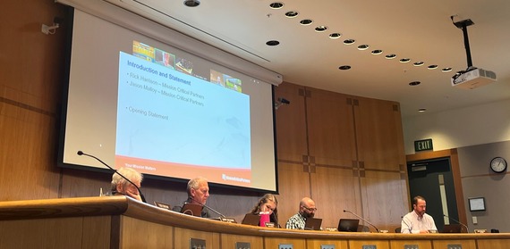 Councilmembers listen to a presentation on Whatcom County's fire and EMS systems