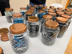 jars of stones from nov 20th meeting