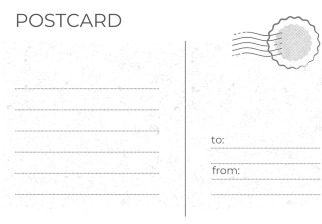 mock postcard 