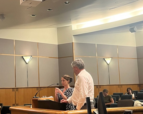 Heather Flaherty and Peter Frazier present the Incarceration Prevention and Reduction Task Force's Annual Report