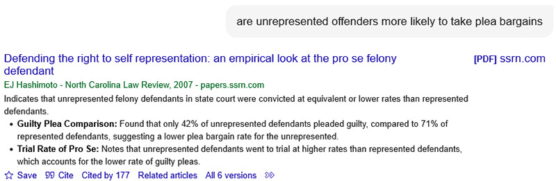 AI search example