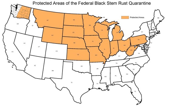 Black Stem Rust Protected Areas