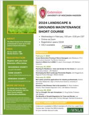 UWEX Landscape and Grounds Short Course