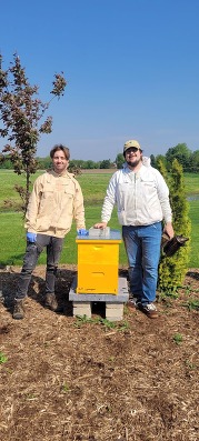 apiary inspectors Zac and Patrick
