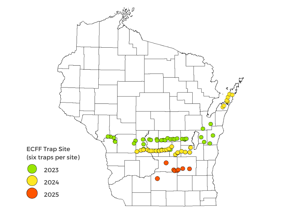 European Cherry Fruit Fly Surveys Map