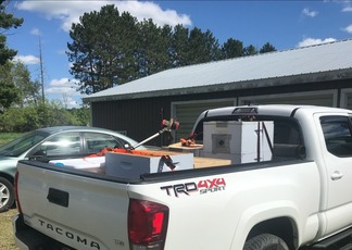 hobbiest moving bee colonies