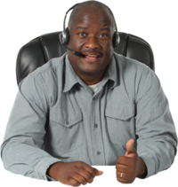 Picture of man with headset