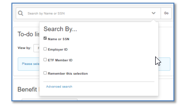 Search By Search Screen