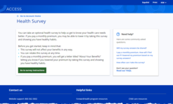 09 - ACCESS BadgerCare Plus Health Survey Page