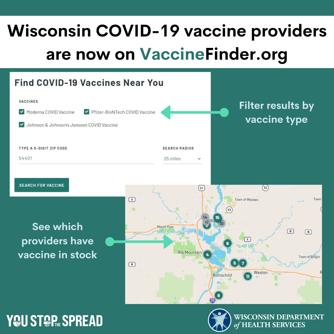 VaccineFinder tool