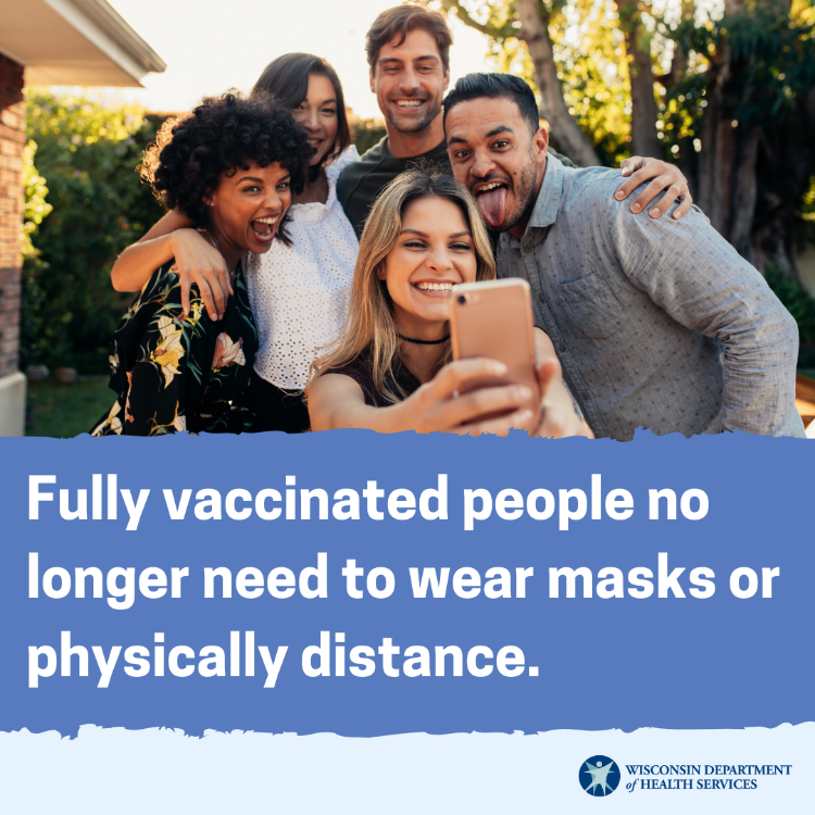 Fully vaccinated people no longer need to wear masks