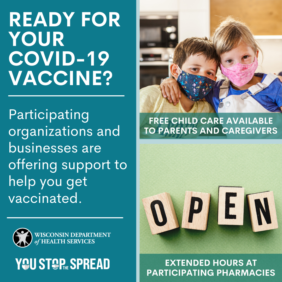 Participating Organizations and Businesses are Offering Support to Help You Get Vaccinated