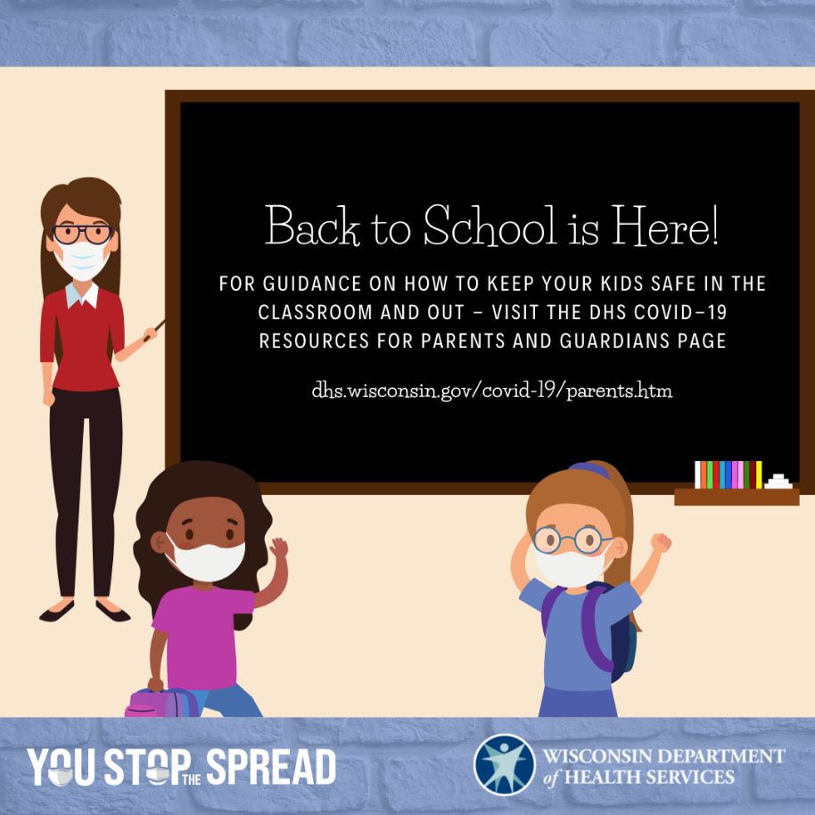 You Stop the Spread: Back to School is Here! 