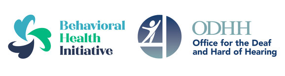 Behavioral Health Initiative logo and ODHH logo