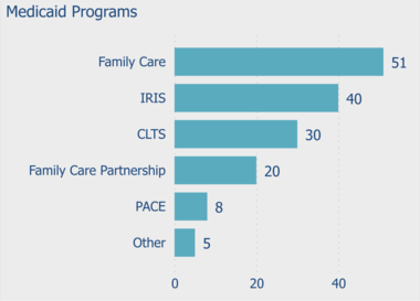 Medicaid programs impacted by funded projects.