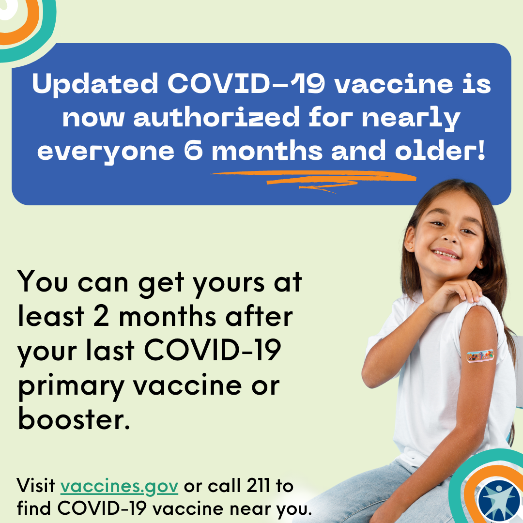 You can get your updated Covid-19 vaccine 