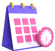 Clock with calendar