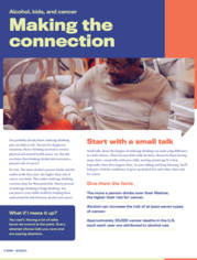 Alcohol, kids, and cancer: making the connection