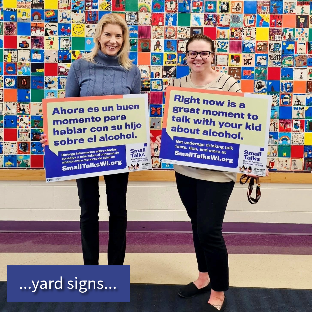 Small Talks yard signs