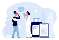 image of mother with baby talking to a doctor