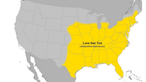 lone star tick map