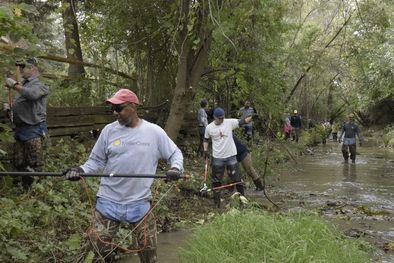 Miller Coors Employees Cleaning River