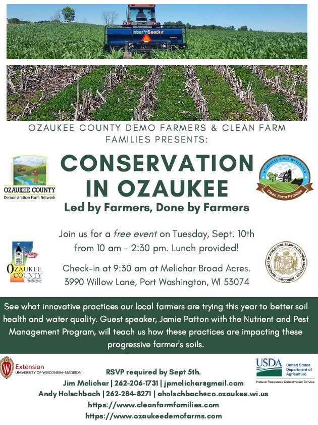 Ozaukee Demo Farm Field Day