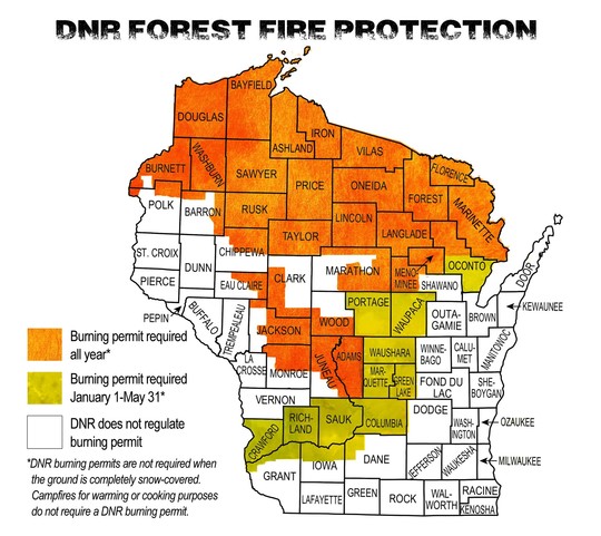 DNR Forest Fire Protection Map