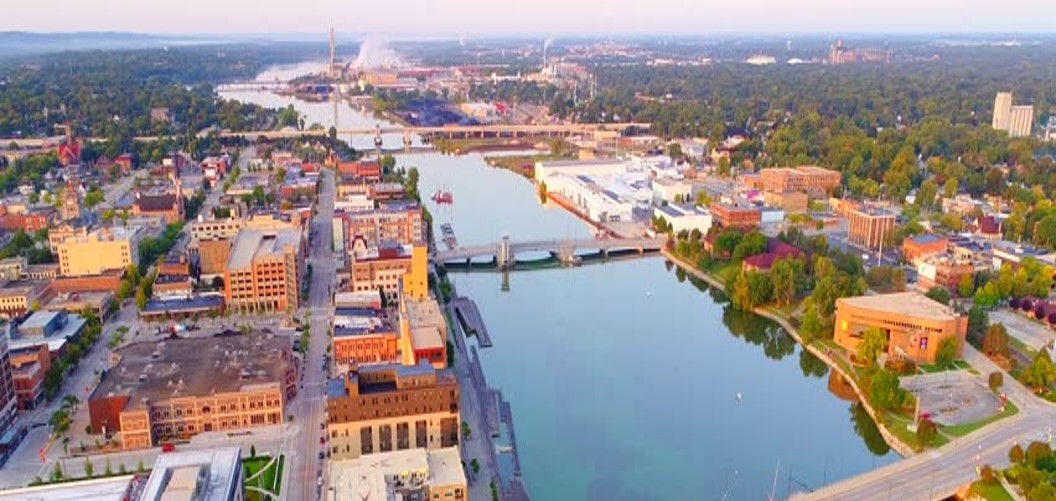 View of the lower fox river