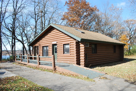 The Ottawa Lake accessible cabin available at Kettle Moraine State Forest, Southern Unit.